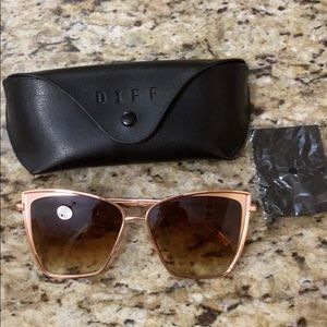 DIFF Eyewear - Becky Rose Gold Sunglasses